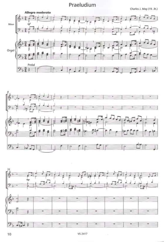 Bläser und Tasten Band 2 Notenbeispiel